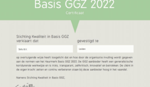 Skils voldoet aan alle normen van het Keurmerk Basis GGZ 2022